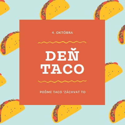 Deň Taco orange organic-simple