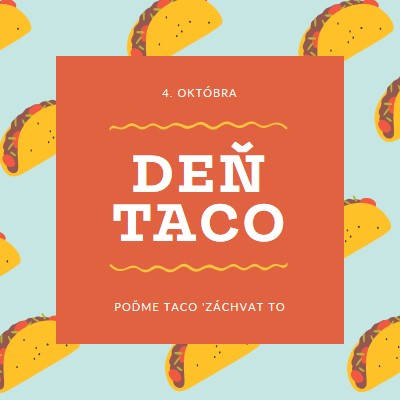 Deň Taco orange organic-simple