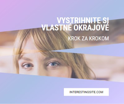 Vystrihnite si vlastné okraje purple modern-bold