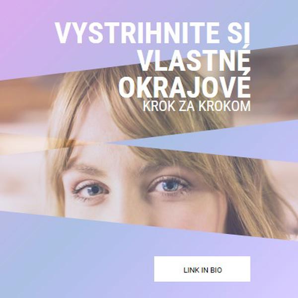 Vystrihnite si vlastné okraje purple modern-bold