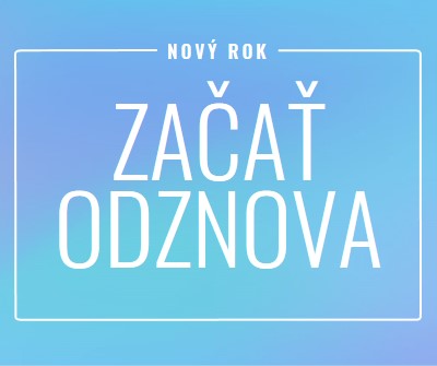 Nový začiatok blue modern-bold