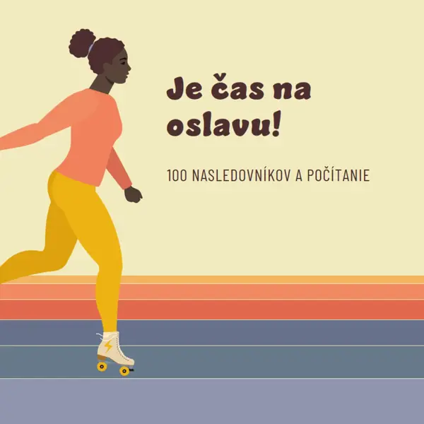 Priebežné posúvanie orange vintage-retro