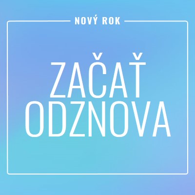 Nový začiatok blue modern-bold