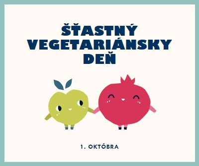 Šťastný vegetariánsky deň white whimsical-line