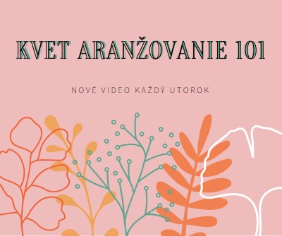 Koketná kvetinové kvety pink whimsical-line