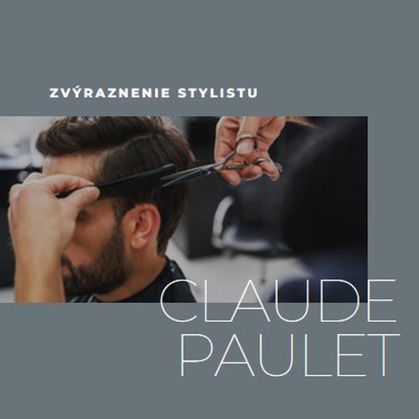 Zvýraznenie stylistu gray modern-simple