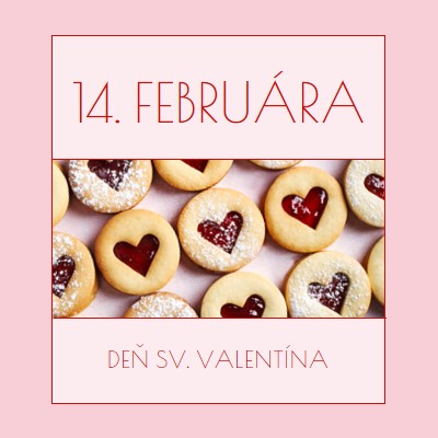 Darček ku Dňu sv. Valentína pink modern-simple