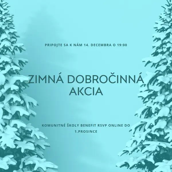 Zimná ríša divov blue modern-simple