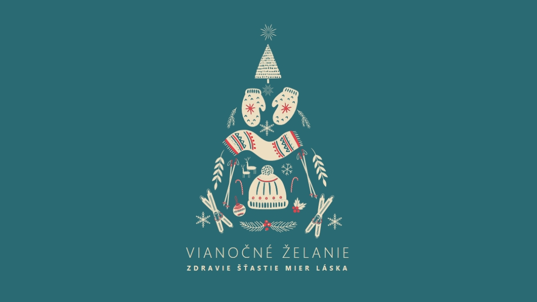 Všetko, čo chcem na Vianoce green modern-simple