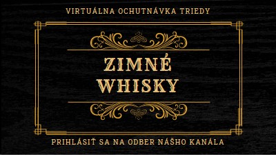 Zimné whisky black vintage-retro