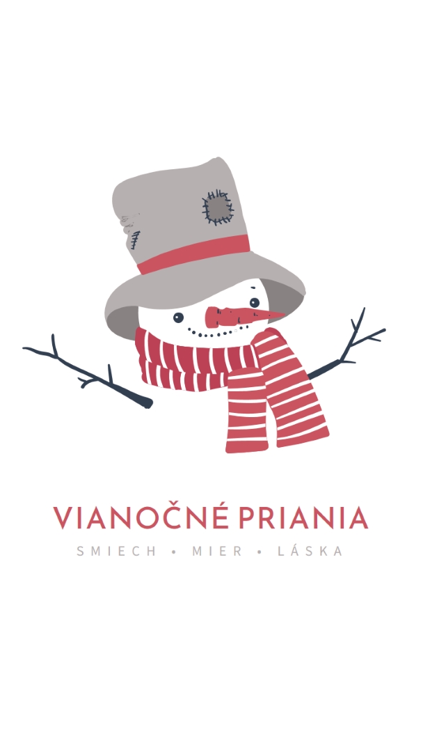 Vianočné priania white modern-simple
