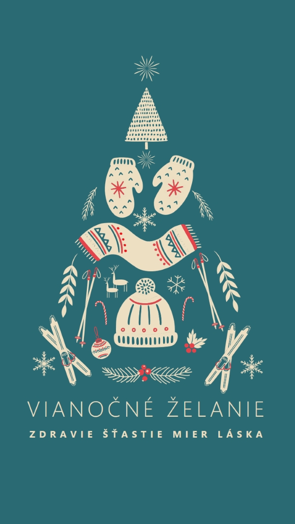 Všetko, čo chcem na Vianoce green modern-simple