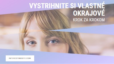 Vystrihnite si vlastné okraje purple modern-bold