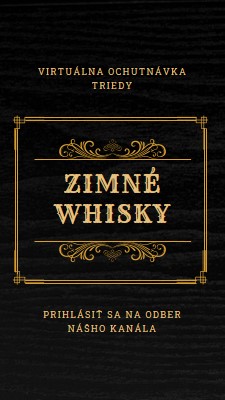 Zimné whisky black vintage-retro