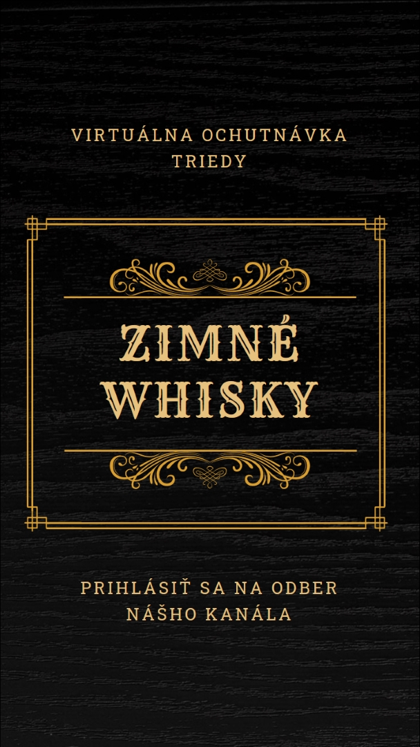 Zimné whisky black vintage-retro