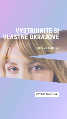 Vystrihnite si vlastné okraje purple modern-bold