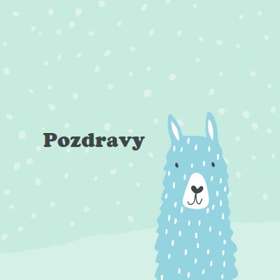 Pozdravy green whimsical-color-block