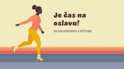 Priebežné posúvanie orange vintage-retro
