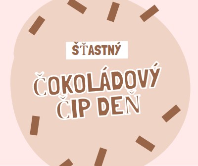 Šťastný čokoládový deň brown organic-simple