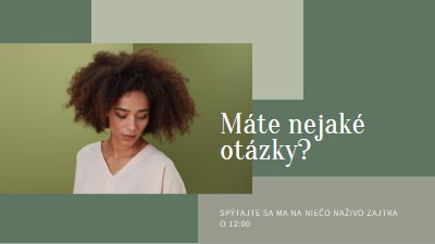 Máte nejaké otázky? green modern-simple