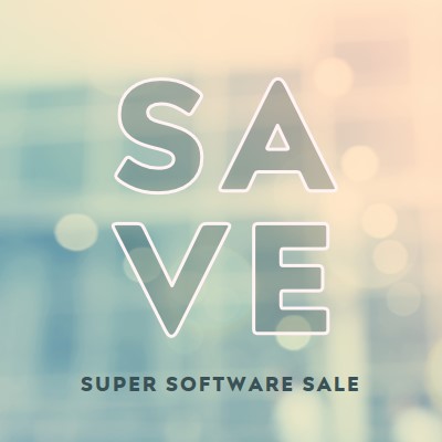 Super software sale blue modern-simple