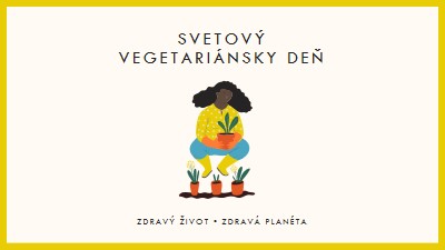 Je svetový vegetariánsky deň white modern-simple