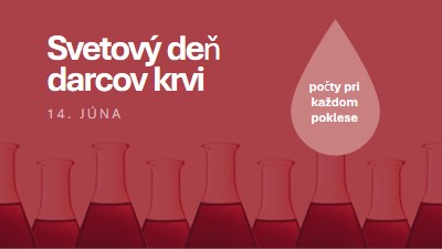 Svetový deň darcov krvi red modern-bold