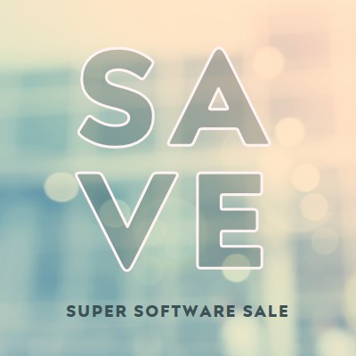 Super software sale blue modern-simple