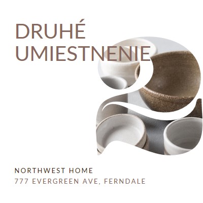 Druhé umiestnenie je otvorené white modern-simple