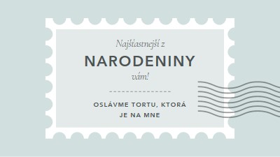 Nádherné narodeniny blue modern-simple