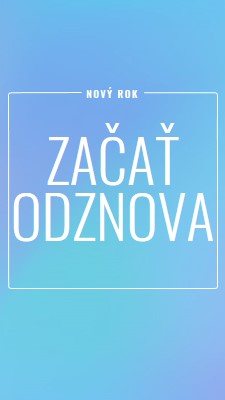 Nový začiatok blue modern-bold