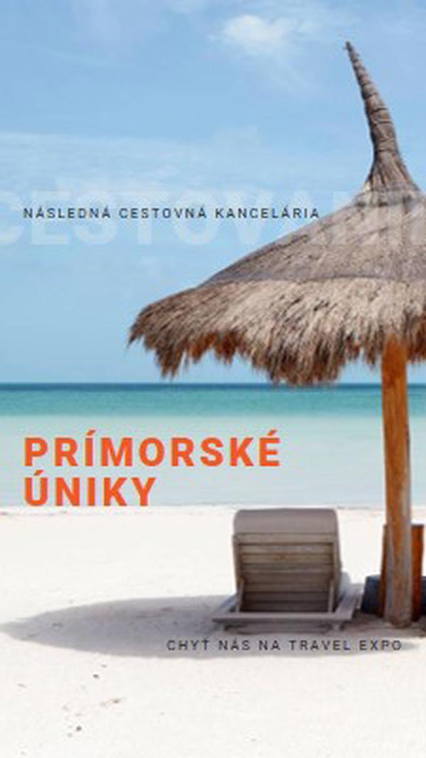 Prímorský útek blue modern-bold