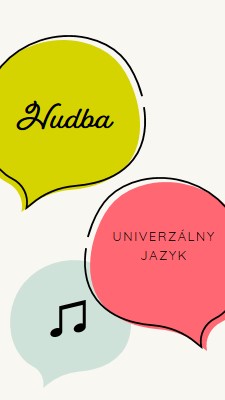 Hudobný jazyk white whimsical-line