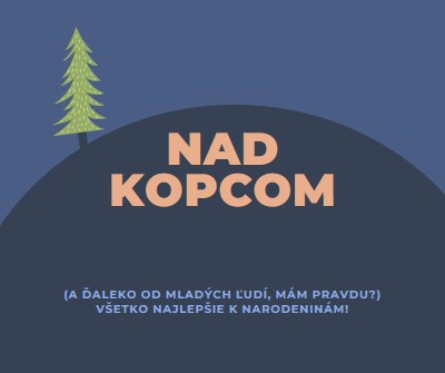 Nad kopcom blue modern-bold