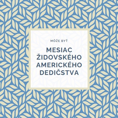 Oslavuje židovského amerického dedičstva blue modern-simple