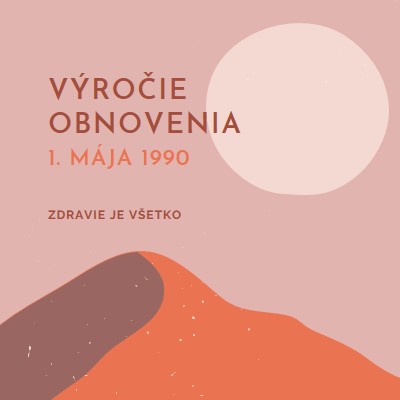 Výročie obnovenia pink organic-boho