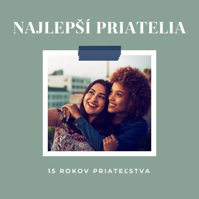 Priatelia naozaj green modern-simple