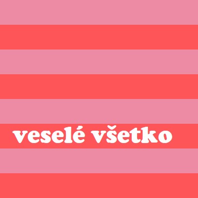 Všetko je veselé pink modern-bold