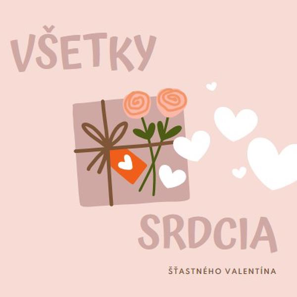 Všetky srdcia pink whimsical-color-block