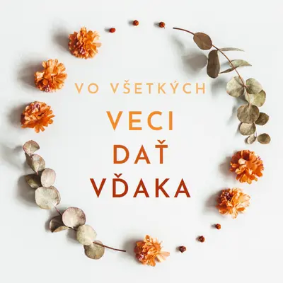 Vo všetkých veciach ďakovať gray modern-simple