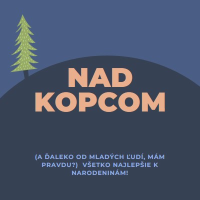 Nad kopcom blue modern-bold