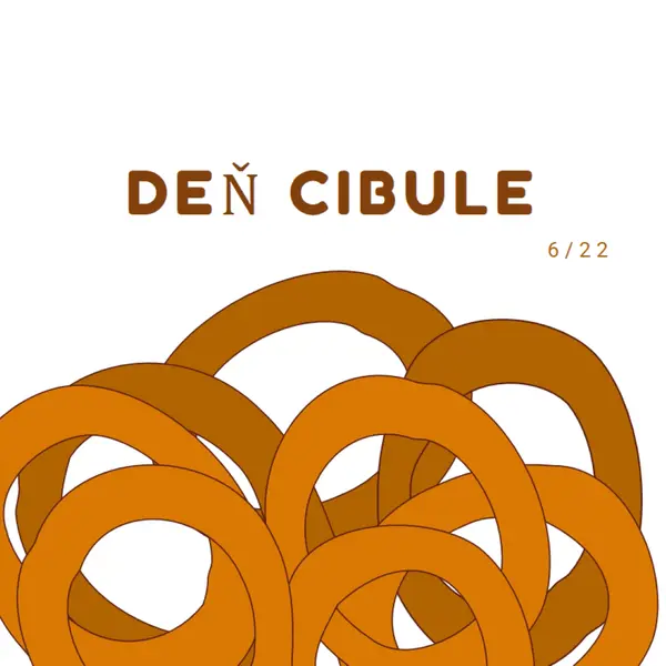 Kruhy desiatok orange whimsical-line