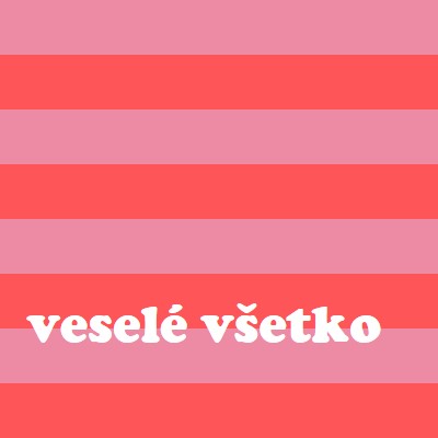 Všetko je veselé pink modern-bold