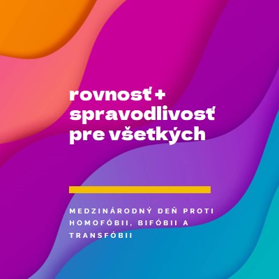 Česť Medzinárodný deň proti homofóbii purple modern-bold