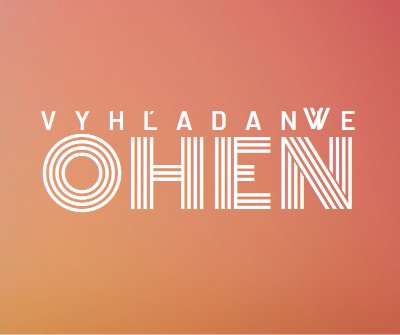 V plameňoch orange modern-bold