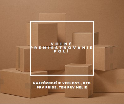 Voľné premiestňovanie polí brown modern-simple