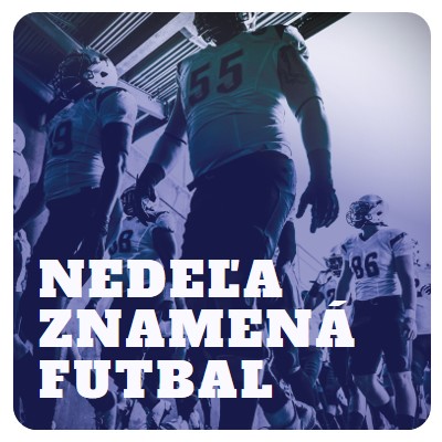 Nedeľa znamená futbal purple modern-bold