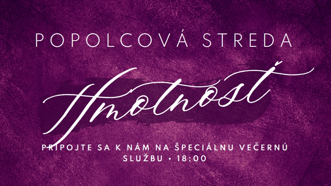 Popolcová streda omša purple modern-simple