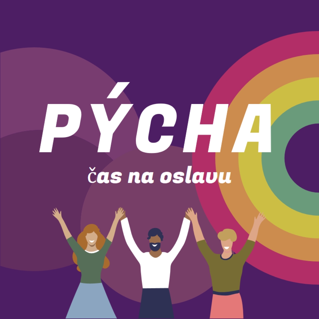 Oslava pýchy purple modern-bold