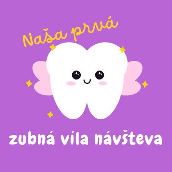 Prvá zubná víla návšteva purple whimsical-color-block